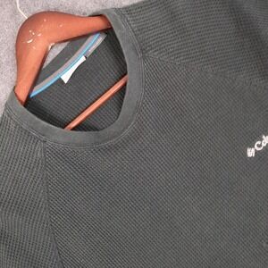 Columbia Mens Omni-Wick Waffle Knit Thermal Long Sleeve Shirt Green Large L